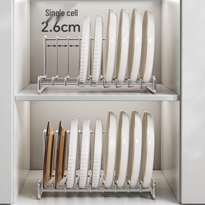 Stainless Steel Kitchen L-Shaped Dish Drying Rack