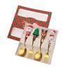 Cross-Border Christmas Cartoon Cutlery Set: Cute Tree & Snowman Dessert Spoons & Forks in Gift Box