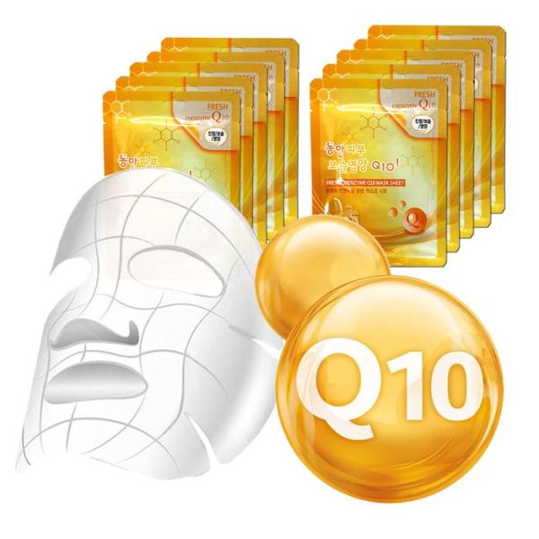 3W Clinic Q10 Coenzyme High-Adhesion Cold-Heat Mask Sheet 10 Sheets Q10 (10834431)