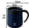 Kakusee Coco Cafe Vakuumbecher mit marineblauem CC-19 Doppelwanddeckel, 300ml,