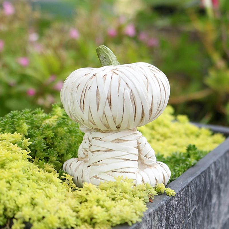 Хэллоуин Статуя Мумия Тыква Рыбак Фигурка Жуткая Готическая Статуя Декор для Вечеринки Дома Сада Полки Комнаты Стола Рождество CN