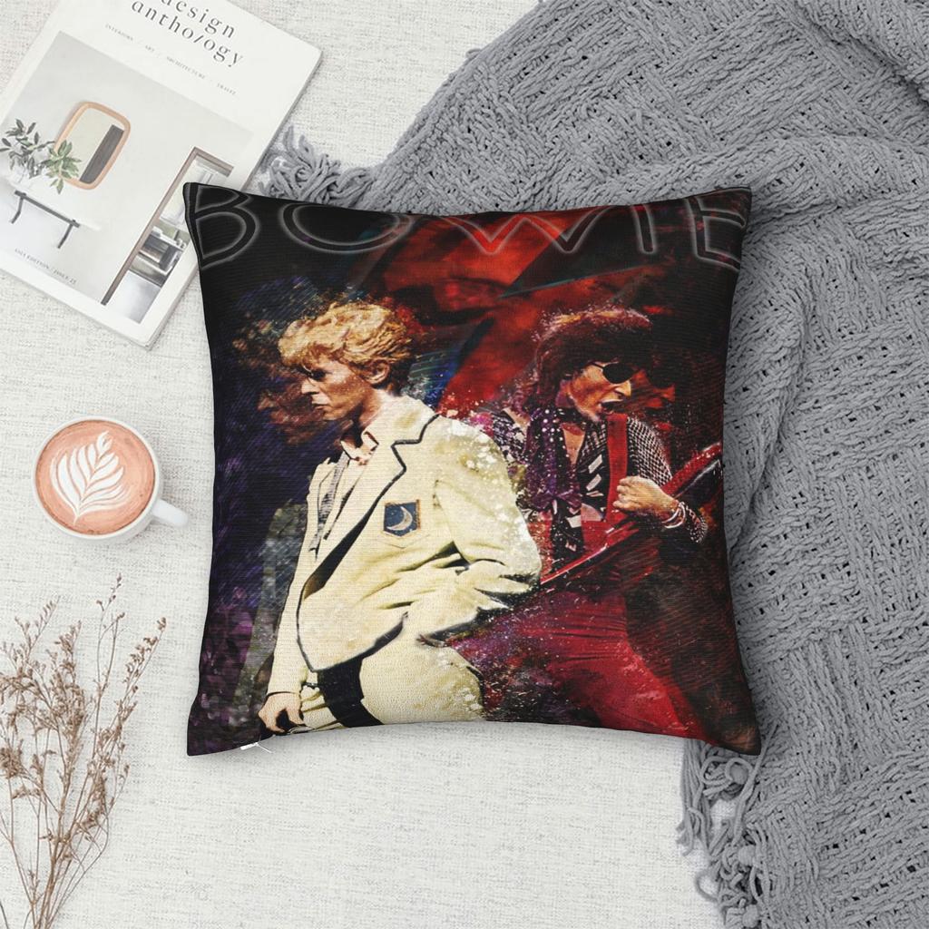 Cool Davids Star Bowied Singer Pillowcase Accessories Printing Cushion Cover Pillow Covers Seater Decor Zippered Multiple Sizes