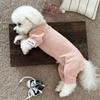 Dog clothes autumn and winter warm striped four-legged loungewear teddy bear small dog autumn and winter bottoming shirt