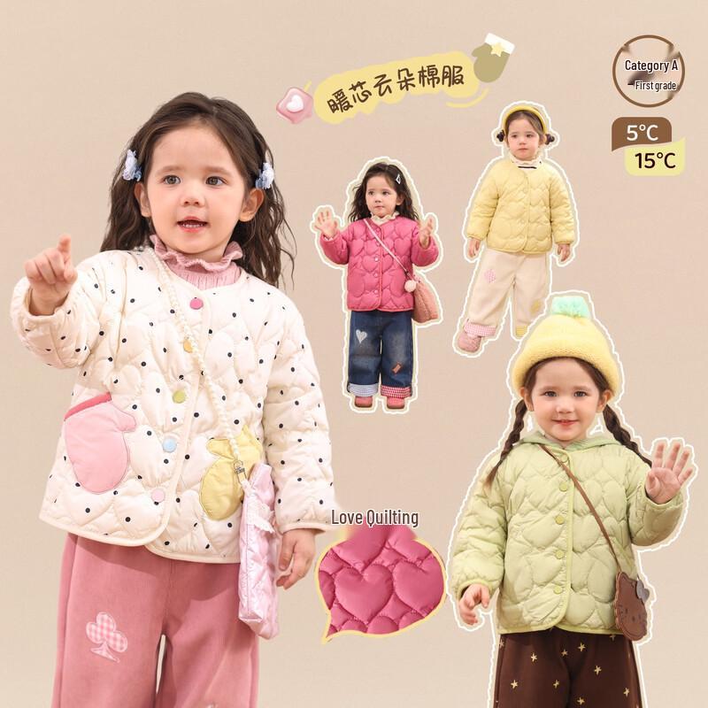 LUSON Girls  Winter Warm Cotton Jacket 110