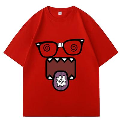 Domo Kun Roliga Meme T-shirts Herr Dam Kläder Klassisk Bomull Vardagliga T-shirts Kortärmad T-shirt Toppar Streetwear