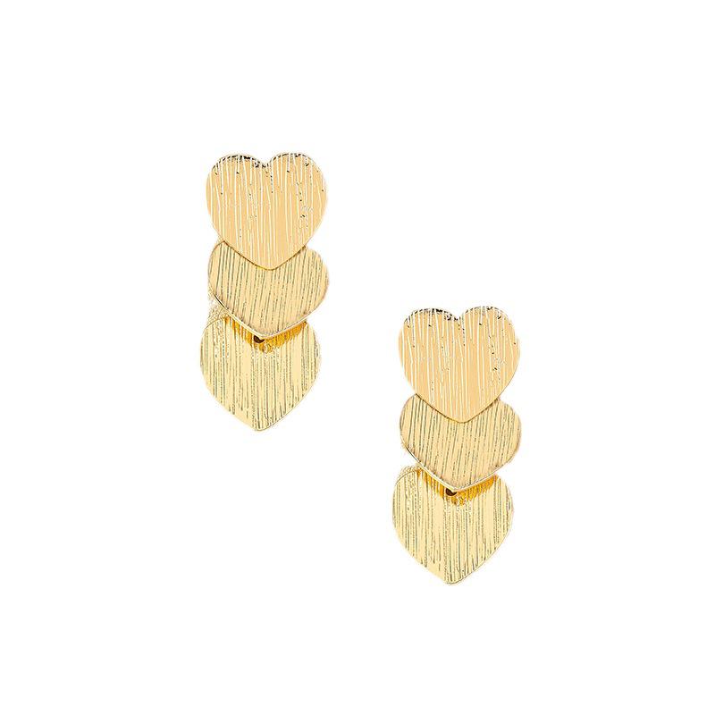 Exaggerated Punk Heart Earrings: European & American Style for Women