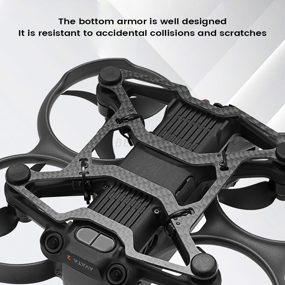 Protective Bottom Armor For DJI Avata 2 Anti-Collision Carbon Fiber Bottom Armor Drone Accessories
