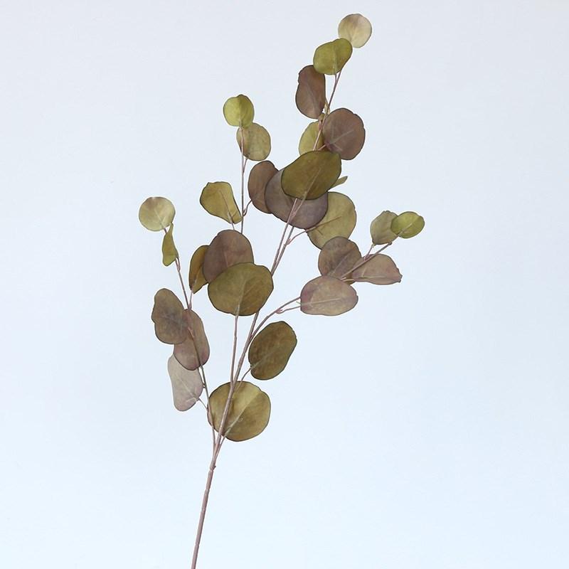 Pink Eucalyptus Leaf Artificial Plants Wall Money Fake Flowers Arrangement Accessories Christmas Home Wedding Decoration