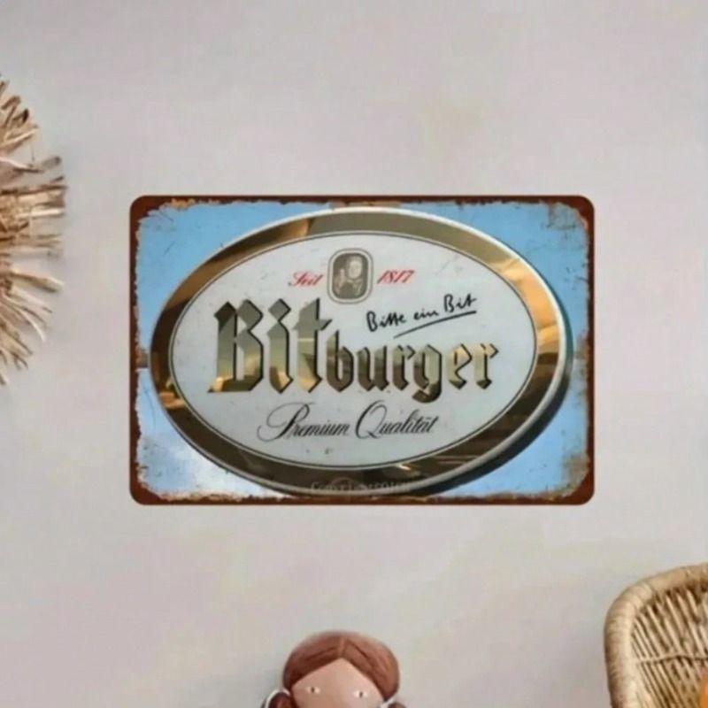 Vintage Metal Poster Beer Bar Wall Decor Garage Art
