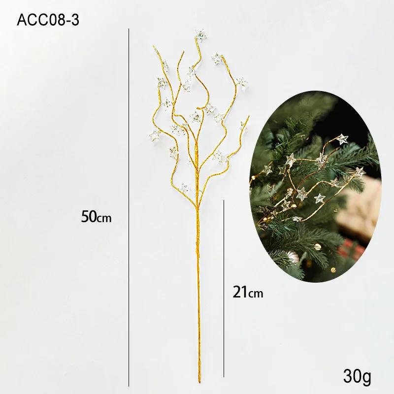 Weihnachtsdekorationen Kristallknospen Zweige Für Weihnachten DIY Kristallblume Weihnachten Acrylperlen Picks Hochzeitsfeier Dekoration