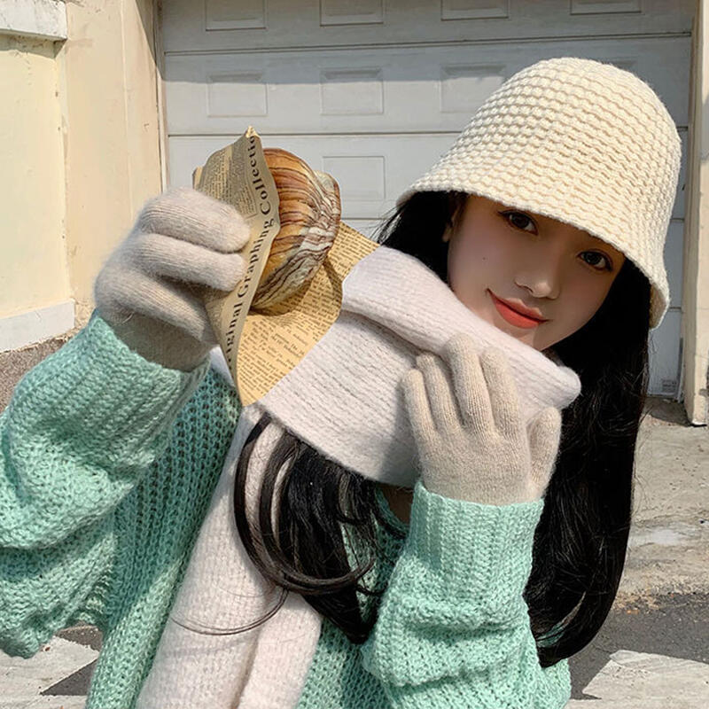 Basic Knit Bucket Hat for Women s Winter Cold Weather Daily Hat BUCKET21_Gray