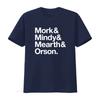 MORK and MINDY retro TV T Shirt Helvetica vintage Washed Unisex Casual Breathable Stretched designer clothes graphic Slightly