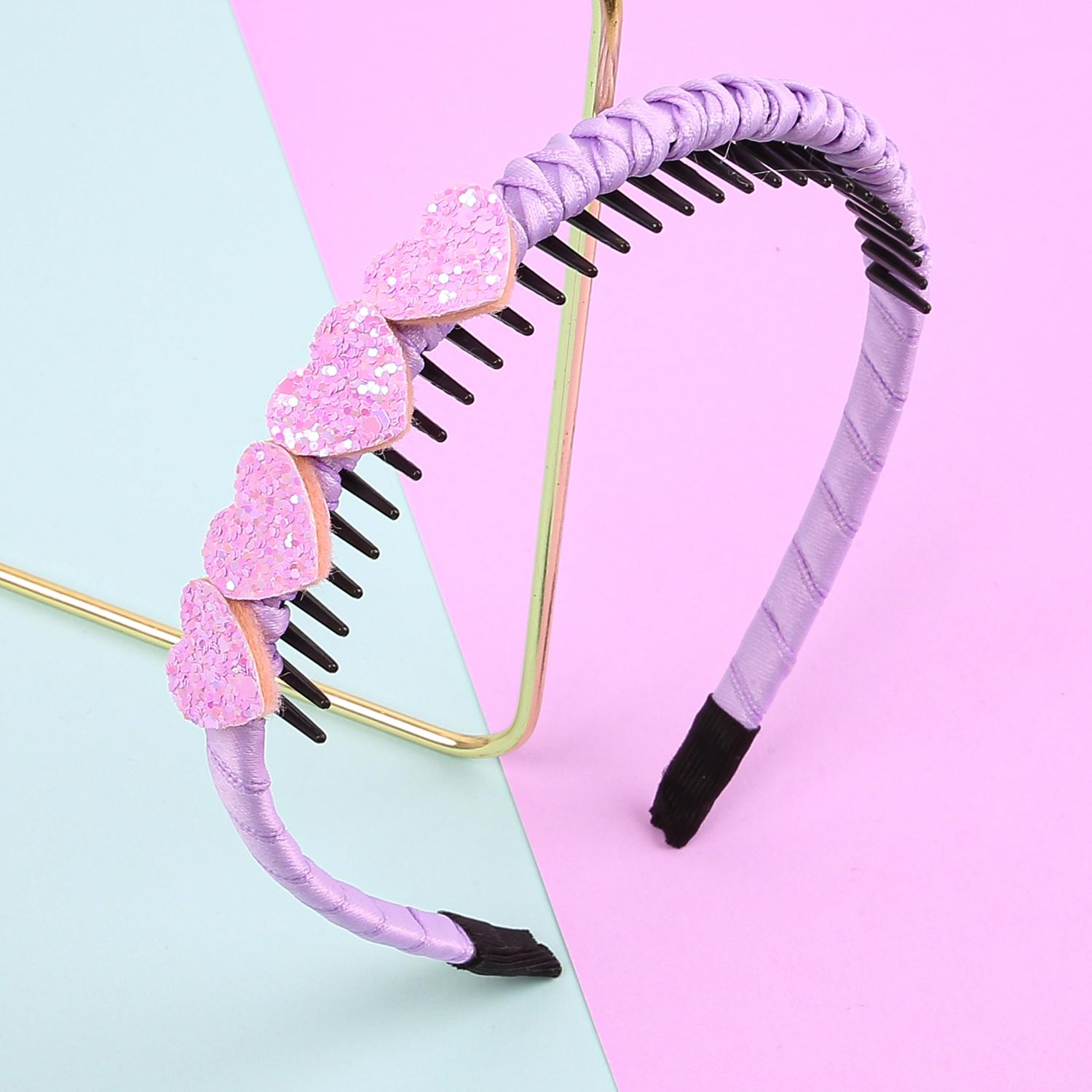 

1/5 шт. Глиттерные повязки на голову в форме сердца для девочек, сверкающие повязки на голову в форме сердца, повязки на голову с зубчиками, детские, для вечеринки, школы, аксессуары для волос