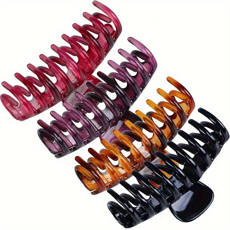 Large Hair Clip Claw Clip Hair Accessories For Girls Turtle Shell-colored, Women's, Large, Claw-style Ponytail Holder, Back-of-the-head Clip