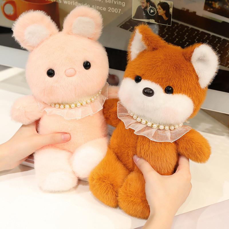 Plush Running Bear Toys Ultra Soft Short Hair Children Room Decor Gifting Doll