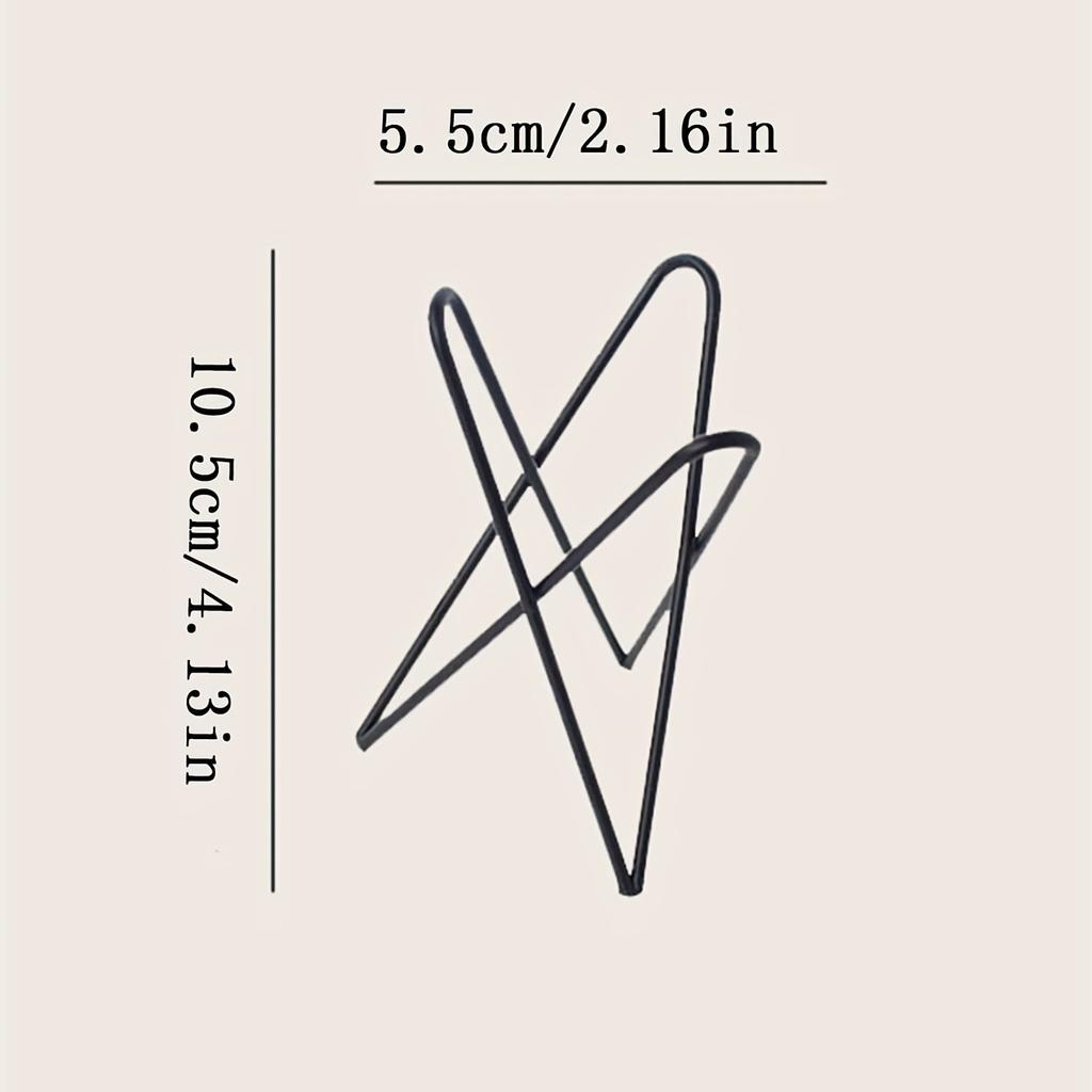 1 Pièce Support en Fer Créatif pour Plantes Ananas d'Air Vert d'Intérieur Poté Hors-Sol NoirBlanc Support de Bureau Fournitures pour Maison Jardin