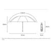 Automated 3 Fold Umbrella UV Protection Windproof Compact Folding Rain Sun Shelter for Business Travel