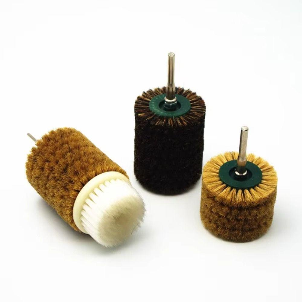 6mm Handle Diameter Electric Polishing Cleaning Brush Bristle Brush Head Bristle Brush Woodworking