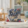 Mobile Suit Gundam Gundam Kyrios Anime Plush Pillow Cover Soft Short Plush Cushion Cover For Sofa Bedroom Home Decor Gift