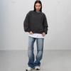 Versatile Solid Color Plus Velvet Hoodie with Trendy Loose Design