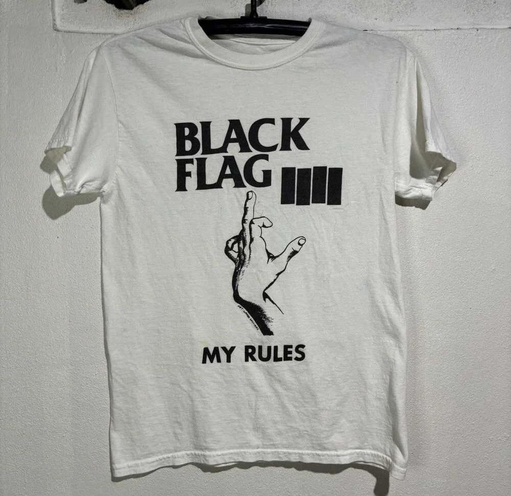 Black Flag My Rules T-shirt Cotton Unisex Tee S-4Xl M299 M