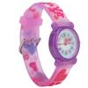 Children Cartoon Wrist Watch PVC Strap Waterproof Quartz Watch for Boys GirlsPurple