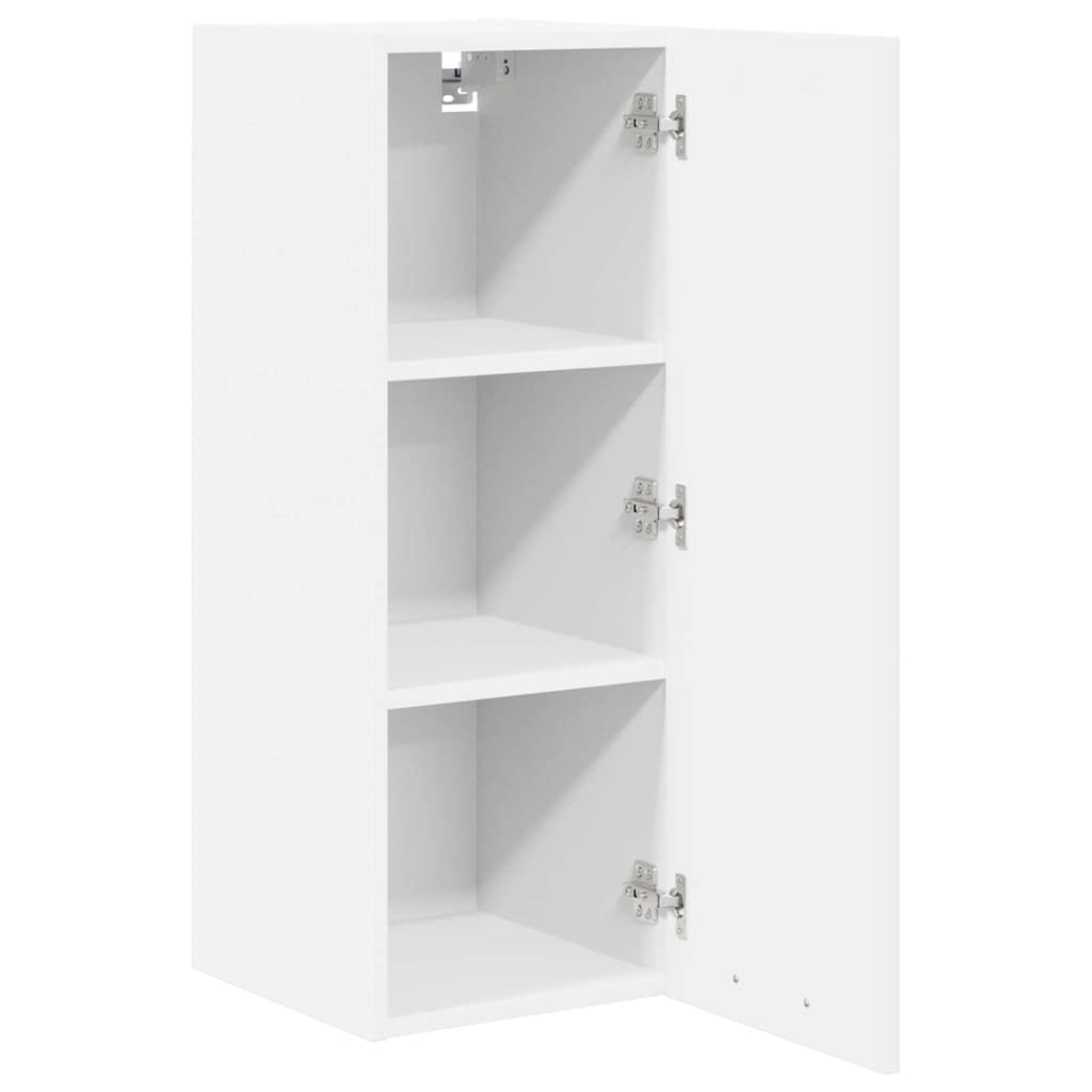 Hanging Cabinet with Storage White 30 x 31 x 80 cm Engineered Wood