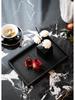 Travertine Wabi-Sabi Tray: Aromatherapy Storage, Luxury Bathroom Ornament, Living Room Decoration.