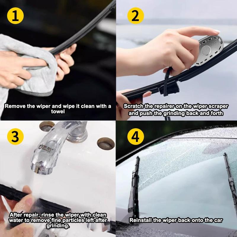 Multi-Function Wiper Repair Tool Windshield Repair Tool Remove Scratches Smoothing Rubber Wiper Blade Car Repair Accessories