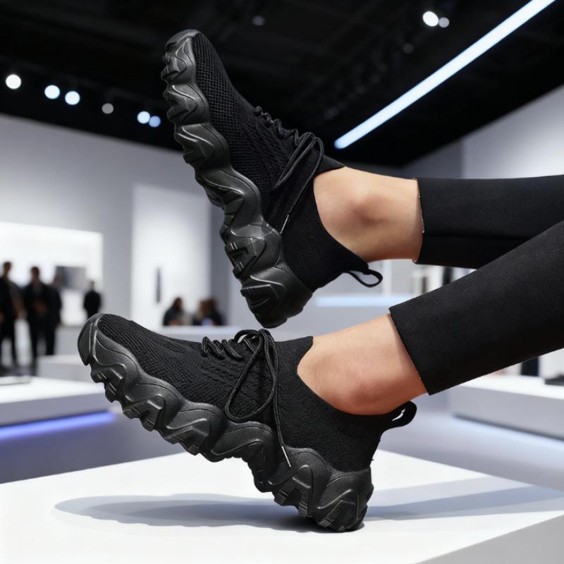 Tênis Casuais Femininos Ultraleves Respiráveis com Sola Macia Confortáveis para Corrida Moda Outdoor Academia Tênis de Treino para Tênis