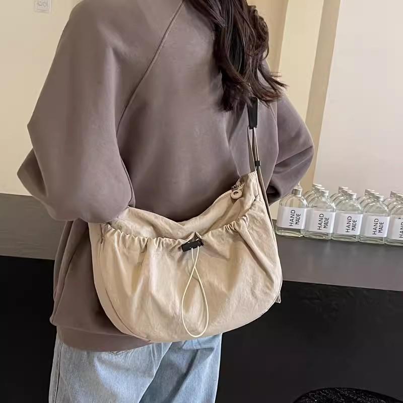 Nylon Canvas Bag Summer New Trendy Casual Tote Bag Versatile Shoulder Messenger Bag Saddle Bag