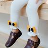 Frühlings- und Herbst-Baby Große PP-Hose mit vertikalen Streifen und Schleife Kann geöffnet werden, Kinder-Neun-Punkte-Hose, Mädchenhose