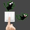 Glow-In-The-Dark Switch Sticker Frog Cat Design Self-Adhesive Removable Pvc Switch Decoration For Home, Bathroom, Bedroom