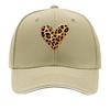 Wild Safari Heart Brush Pattern Sandwich Baseball Cap Sun Cap Outdoor Workouts Hat