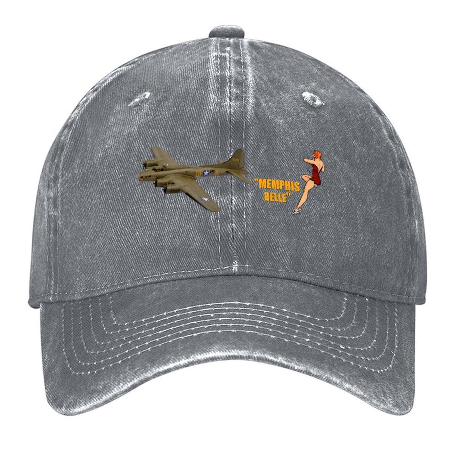 Famous Aircraft B17 Memphis Belle Baseball Cap Cosplay birthday Thermal Visor black For Women Mens