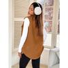 Autumn and Winter Lapel Open Button Plush Vest, Loose Temperament, Commuting Imitation Lamb Wool for Women