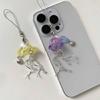 Unique Jellyfish Phone Accessory Acrylic Mobile Strap Phone Pendant for Adding a Touch of Oceanic Charm to Your Outfits