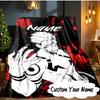 Custom Name Powerful Anime Jujutsu Blanket  Ideal Bedding Blanket Perfect for Travel, Camping, Living Rooms, Offices, Sofas, Fan Christmas gift