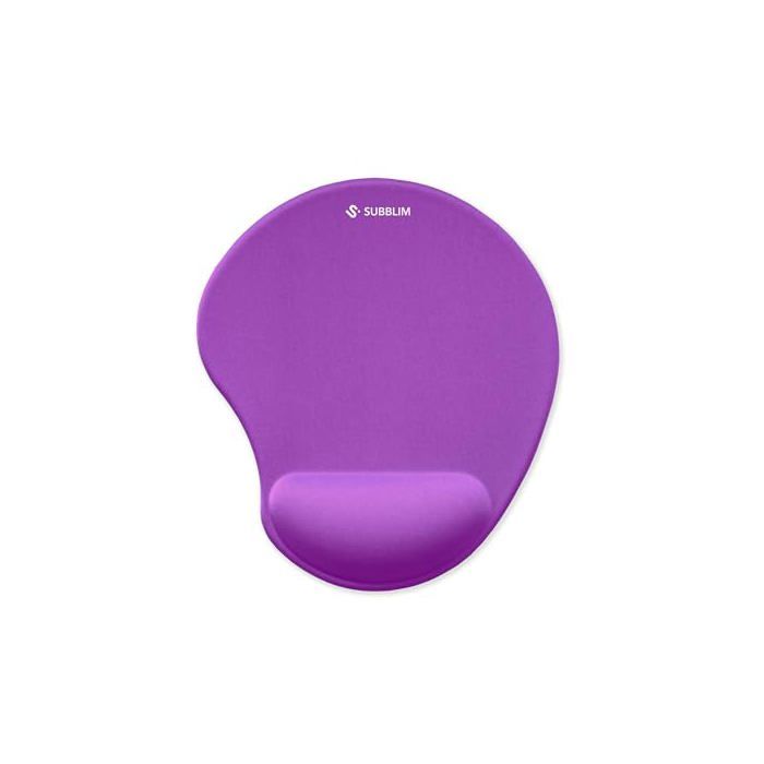 Tapis de souris ergonomique - SUBBLIM - 245x215 mm - Repose-poignet en gel refroidissant - Surface Lycra ultra fine