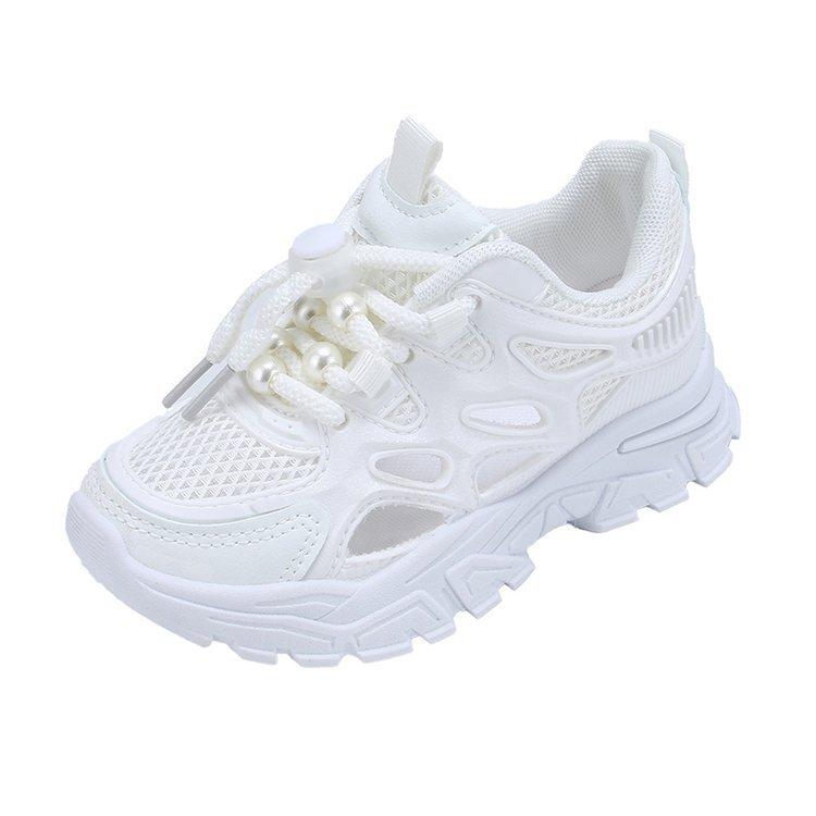 Kids Spring Summer Breathable Mesh Daddy Shoes Boys Girls Lightweight Casual Running Sneakers