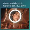 Philips Actress Mirror with LED Light, 3 Color Lighting Modes, Adjustable Angle, 95% Natural Light Reproduction, Makeup Mirror, Makeup Mirror, USB Cha