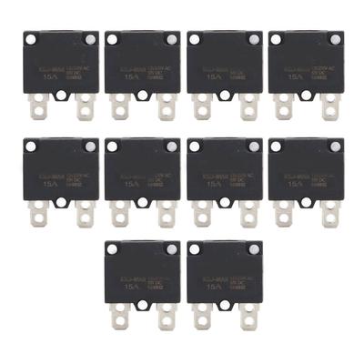 10 Pezzi Fusibile Interruttore Magnetotermico Protettore da Sovraccarico a Ripristino Automatico per Accessori Auto Elettrica per Bambini AC125