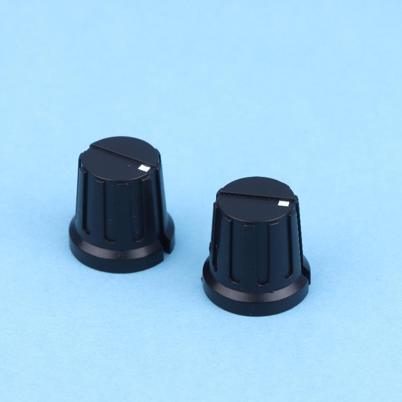 5Pcs Pn-8E 20.5*16Mm Striped Plastic Knob Cap With Copper Core Electronic Instrument Switch Caps Inner Hole 6.35Mm
