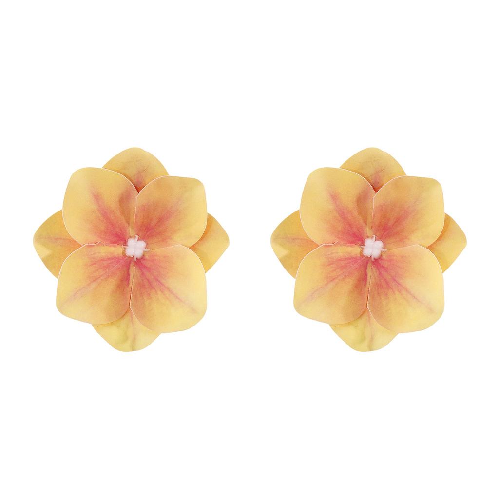 New Summer Phalaenopsis Pearl Flower Stud Earrings Pastoral Fresh Vacation Style Photo Atmosphere Ear Jewelry For Women