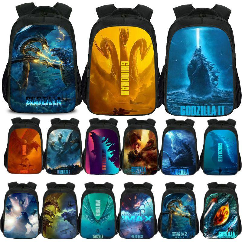 Spacious Godzilla King Of The Monsters Backpack For School Students And Kids