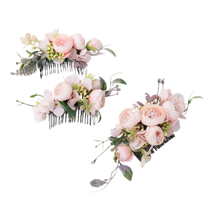  Pettine con Fiori Artificiali Stile BOHO per Donna, Diadema Nuziale, Ornamenti per Capelli, Acconciatura, Fermaglio per Capelli, Accessori per Capelli, Gioielli