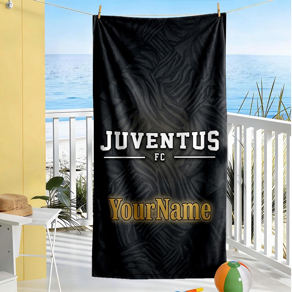 Juventus Customized Name Beach Towel High Absorbency & Quick-Dry Portable for SwimmingBeachCamping Travel Beach AccessoriesGym