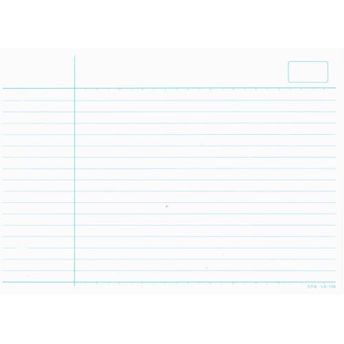 KOKUYO Memo Pad Information Card Medium Horizontal Ruled B6 Horizontal 2 Holes 100 Sheets Shika-13B