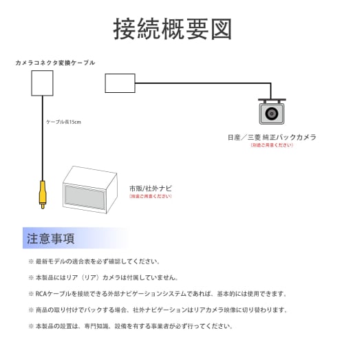 OTORAM Note Intelligent Around View Monitor Conversion Cord Multi-Around Monitor Conversion Cable Compatible Mitsubishi Nissan Vehicles
