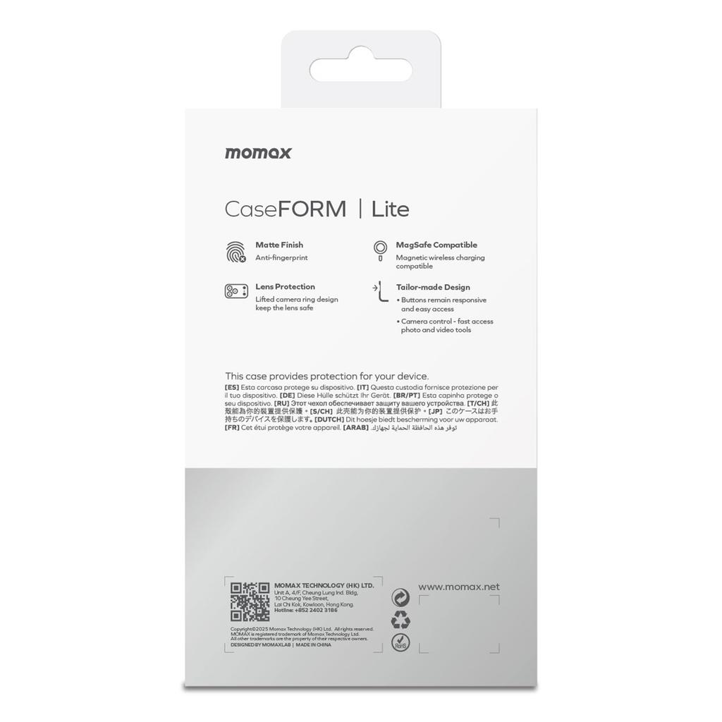 MOMAX MTAP25 For iPhone 17 Pro Magnetic Case Matte Ultra Slim PC Phone Cover